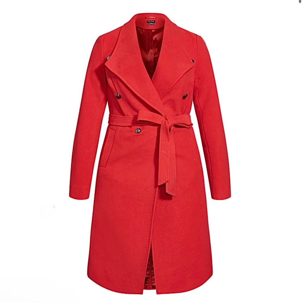NWT City Chic Women's Apparel Women's City Chic Coat Sassy Military sz Medium